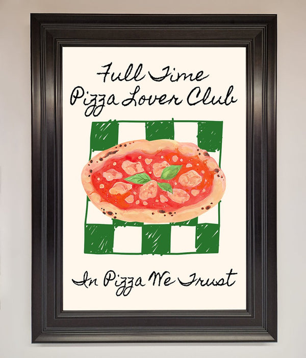Pizza Lover Club Framed Wall Art - Hi Society
