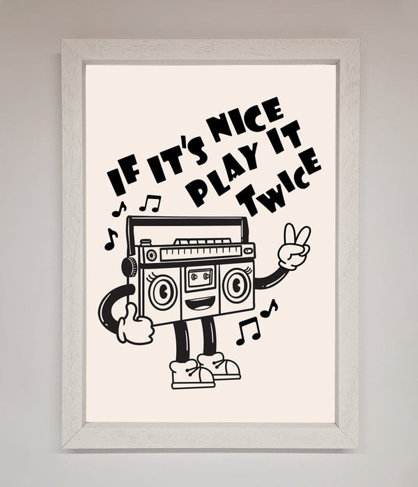 Play Twice Framed Wall Art - Hi Society