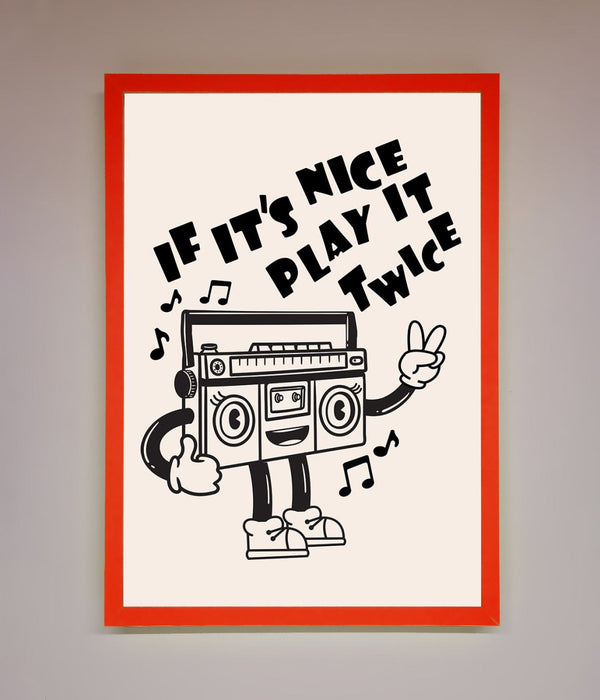 Play Twice Framed Wall Art - Hi Society