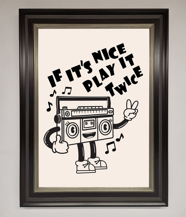 Play Twice Framed Wall Art - Hi Society