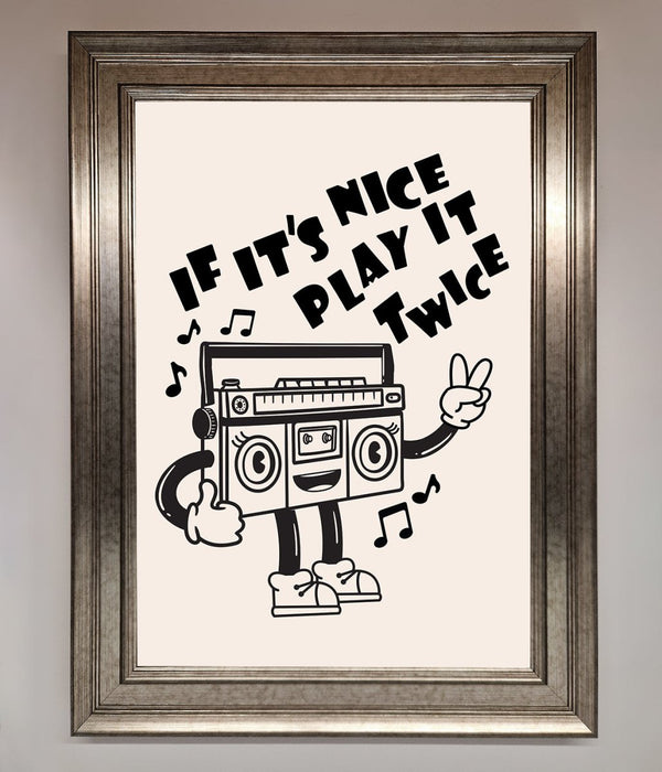 Play Twice Framed Wall Art - Hi Society
