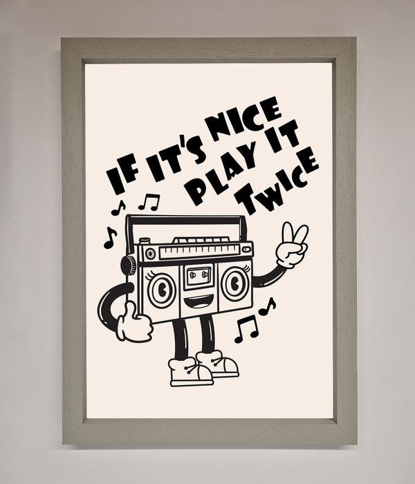 Play Twice Framed Wall Art - Hi Society