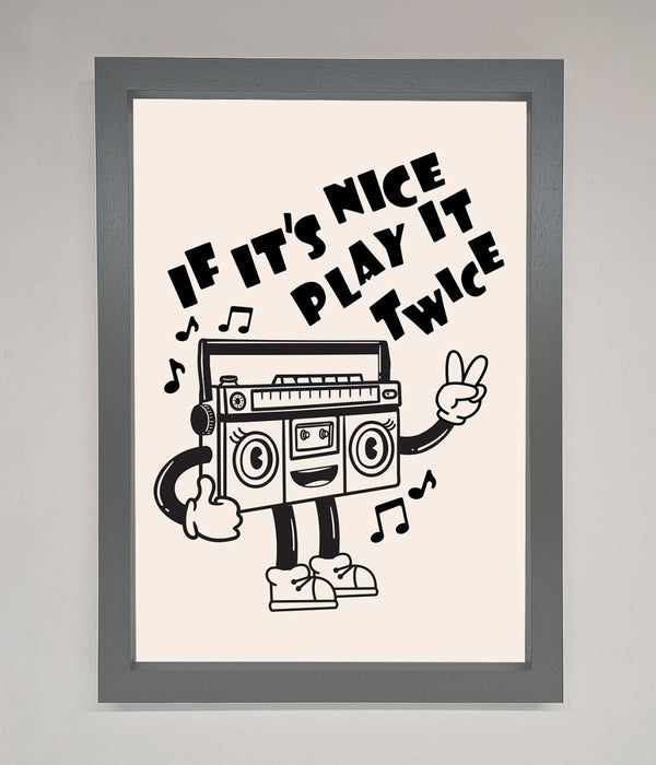 Play Twice Framed Wall Art - Hi Society