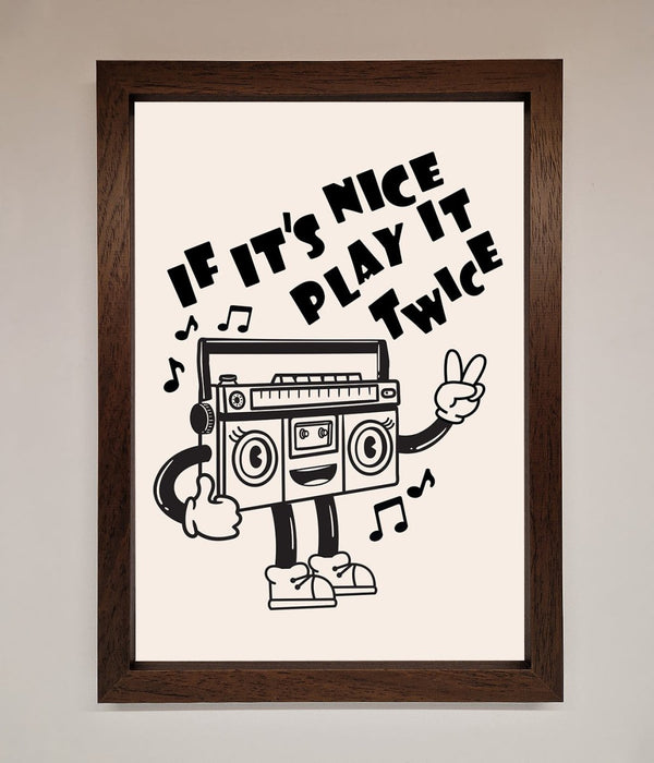 Play Twice Framed Wall Art - Hi Society