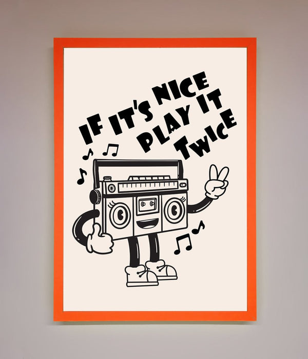 Play Twice Framed Wall Art - Hi Society