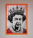 Queen Elizabeth Graffiti Red Blood Framed Poster - Hi Society