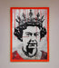 Queen Elizabeth Graffiti Red Blood Framed Poster - Hi Society