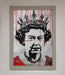 Queen Elizabeth Graffiti Red Blood Framed Poster - Hi Society