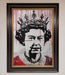 Queen Elizabeth Graffiti Red Blood Framed Poster - Hi Society