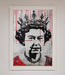 Queen Elizabeth Graffiti Red Blood Framed Poster - Hi Society