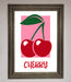 Red Cherries Modern Framed Poster - Hi Society