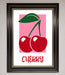 Red Cherries Modern Framed Poster - Hi Society