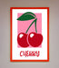 Red Cherries Modern Framed Poster - Hi Society