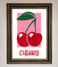 Red Cherries Modern Framed Poster - Hi Society