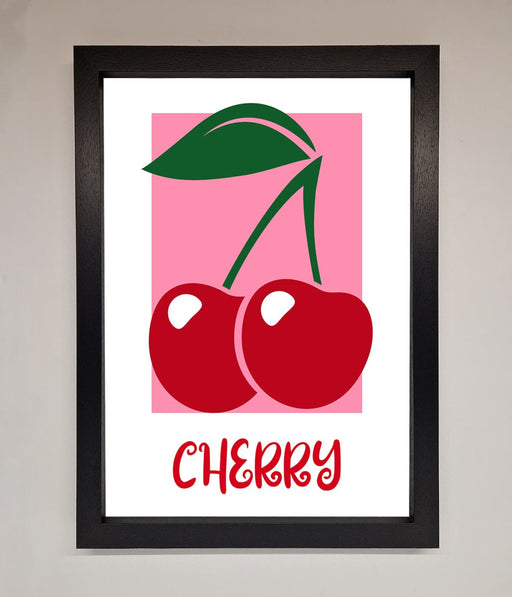 Red Cherries Modern Framed Poster - Hi Society