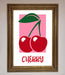 Red Cherries Modern Framed Poster - Hi Society