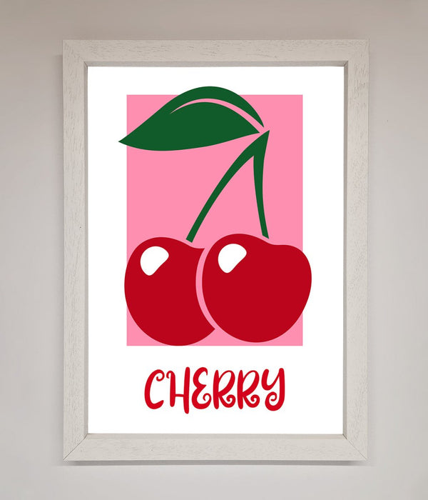 Red Cherries Modern Framed Poster - Hi Society