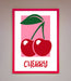 Red Cherries Modern Framed Poster - Hi Society