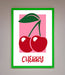 Red Cherries Modern Framed Poster - Hi Society