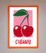 Red Cherries Modern Framed Poster - Hi Society