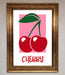 Red Cherries Modern Framed Poster - Hi Society