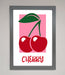 Red Cherries Modern Framed Poster - Hi Society