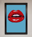 Red Lips Contemporary Framed Poster - Hi Society