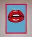 Red Lips Contemporary Framed Poster - Hi Society