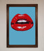Red Lips Contemporary Framed Poster - Hi Society