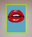 Red Lips Contemporary Framed Poster - Hi Society