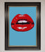 Red Lips Contemporary Framed Poster - Hi Society