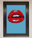 Red Lips Contemporary Framed Poster - Hi Society