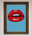 Red Lips Contemporary Framed Poster - Hi Society