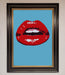 Red Lips Contemporary Framed Poster - Hi Society
