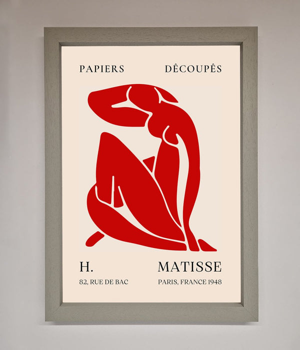Red Matisse Man Framed Print - Hi Society