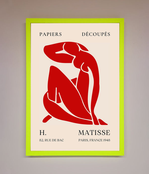 Red Matisse Man Framed Print - Hi Society