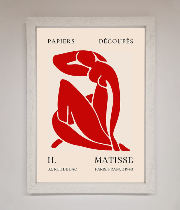 Red Matisse Man Framed Print - Hi Society