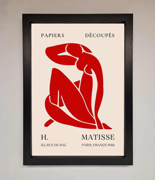 Red Matisse Man Framed Print - Hi Society