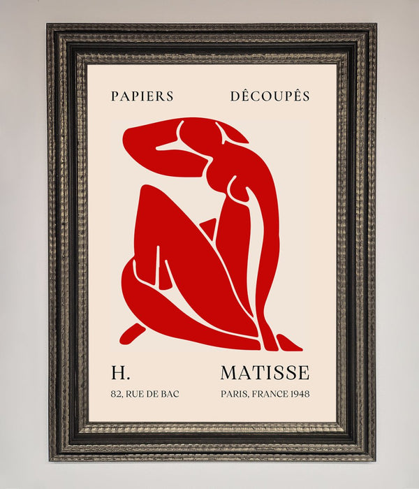 Red Matisse Man Framed Print - Hi Society