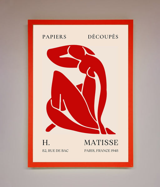 Red Matisse Man Framed Print - Hi Society