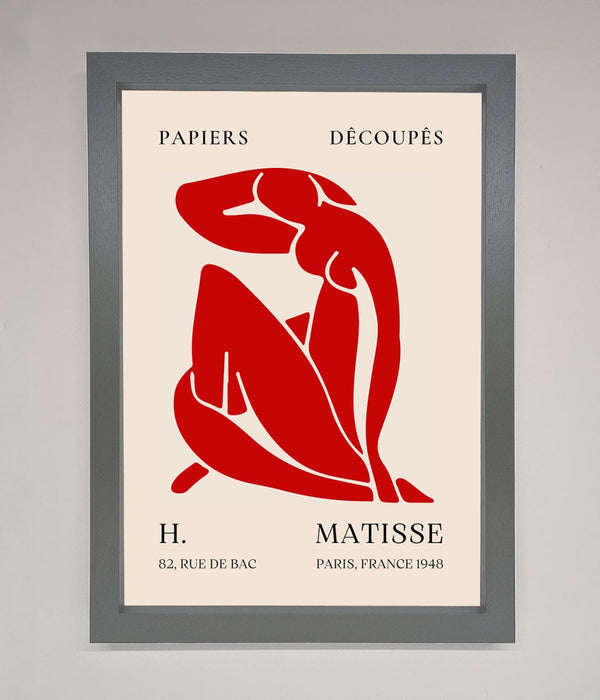 Red Matisse Man Framed Print - Hi Society