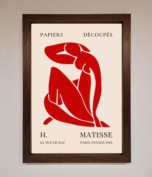 Red Matisse Man Framed Print - Hi Society