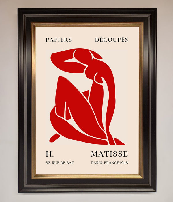 Red Matisse Man Framed Print - Hi Society