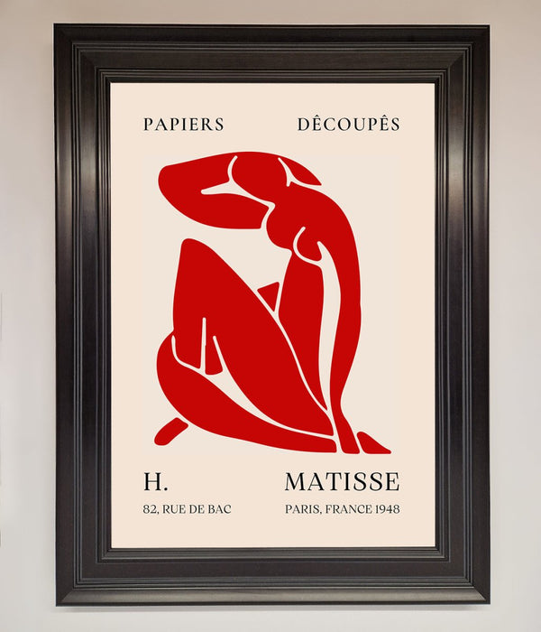 Red Matisse Man Framed Print - Hi Society