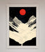 Red Moon On The Planet Framed Poster - Hi Society