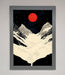 Red Moon On The Planet Framed Poster - Hi Society
