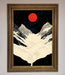 Red Moon On The Planet Framed Poster - Hi Society