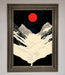 Red Moon On The Planet Framed Poster - Hi Society