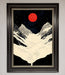 Red Moon On The Planet Framed Poster - Hi Society