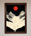 Red Moon On The Planet Framed Poster - Hi Society